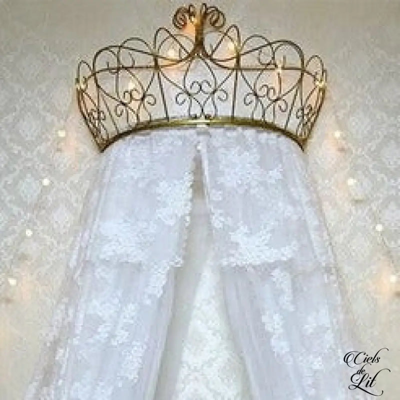 Ciel de lit couronne princesse